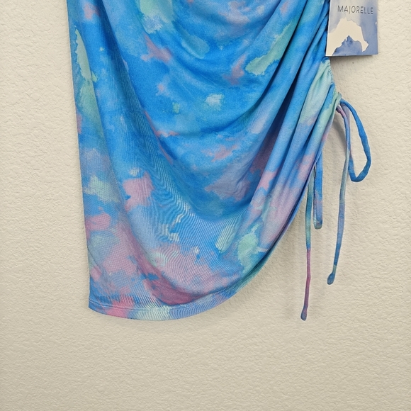 Majorelle NWT Rock Dorothea Mini Ruffled Skirt In Blue Watercolor Size Small - Picture 7 of 12